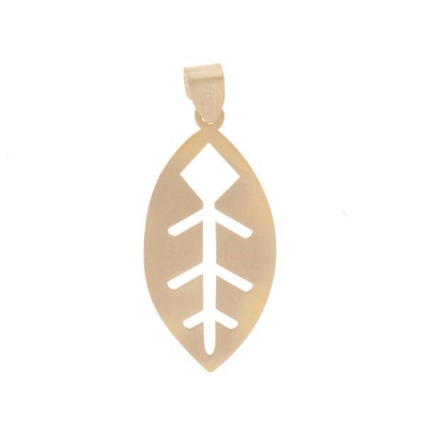 آویز گردنبند طلا 18 عیار پندار گلد مدل AG40، Pendar Gold AG40 Gold Necklace Pendant Plaque