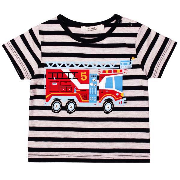 تی شرت آستین کوتاه نوزادی سیکابی مدل 7419، CiKOBY 7419 Short Sleeve Baby T Shirt