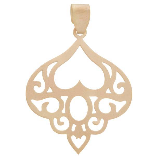 آویز گردنبند طلا 18 عیار پندار گلد مدل AG12، Pendar Gold AG12 Gold Necklace Pendant Plaque