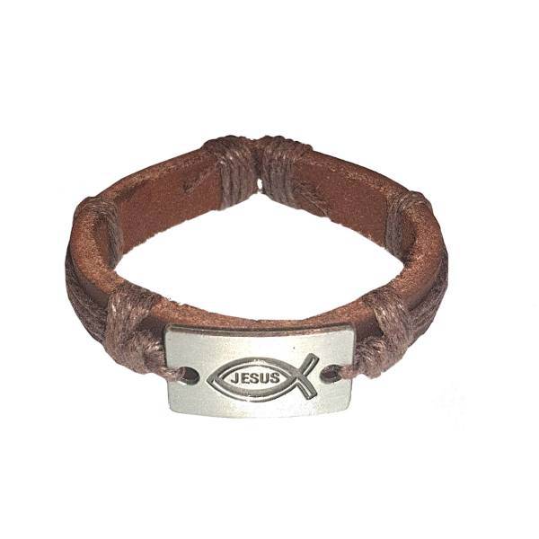 دستبند چرمی الفین مدل el02034، Elfin el02034 Leather Bracelet