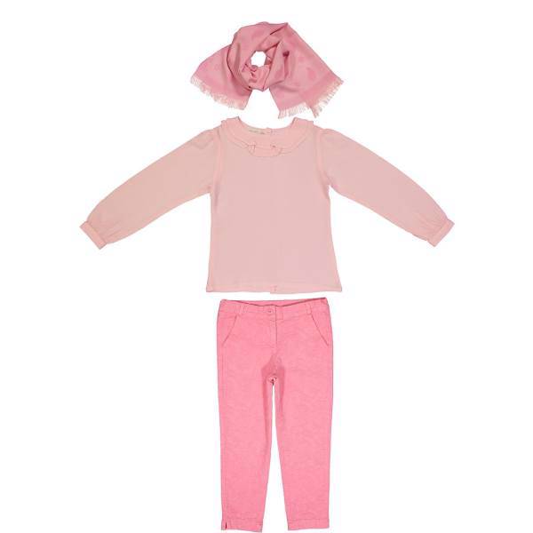 ست دخترانه منا رزا مدل 15167، Monna Rosa 15167 Baby Girl Shirt