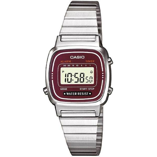 ساعت مچی دیجیتال زنانه کاسیو مدل LA670WA-4DF، Casio LA670WA-4DF Digital Watch For Women