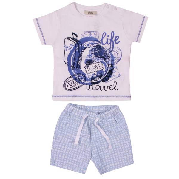 ست لباس پسرانه سیکابی مدل 7586، CiKOBY 7586 Boy Clothes Set