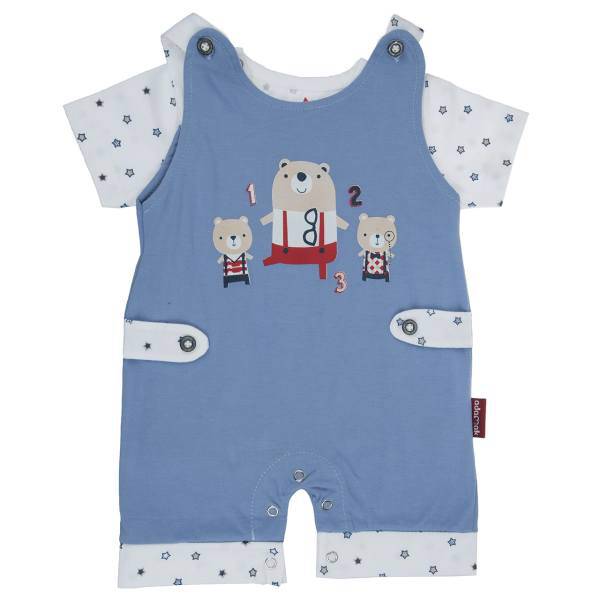 ست لباس پسرانه آدمک مدل 2104001B، Adamak 2104001B Baby Boy Clothing Set