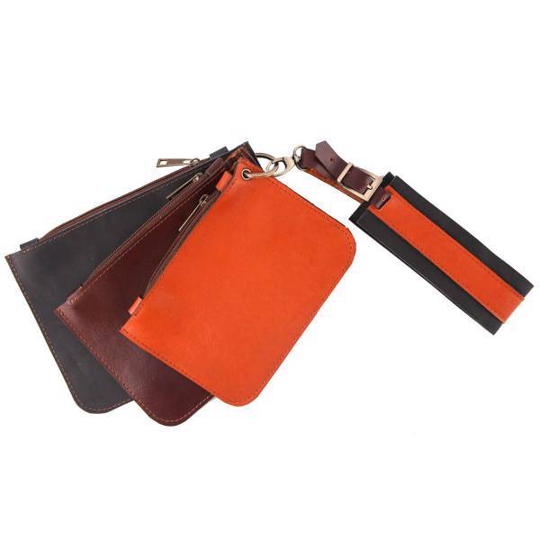 کیف دستی چرم گالری رومی کد 295009 مجموعه 3 عددی