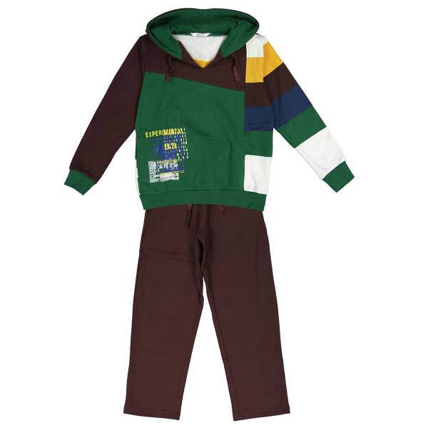 ست هودی و شلوار پسرانه پی جامه مدل 877، Pijame 877 Hoodie And Pant For Boys