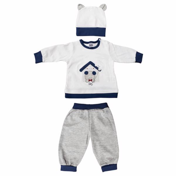 ست لباس پسرانه گایه مدل 415Gray، Gaye 415Gray Boy Clothing Set