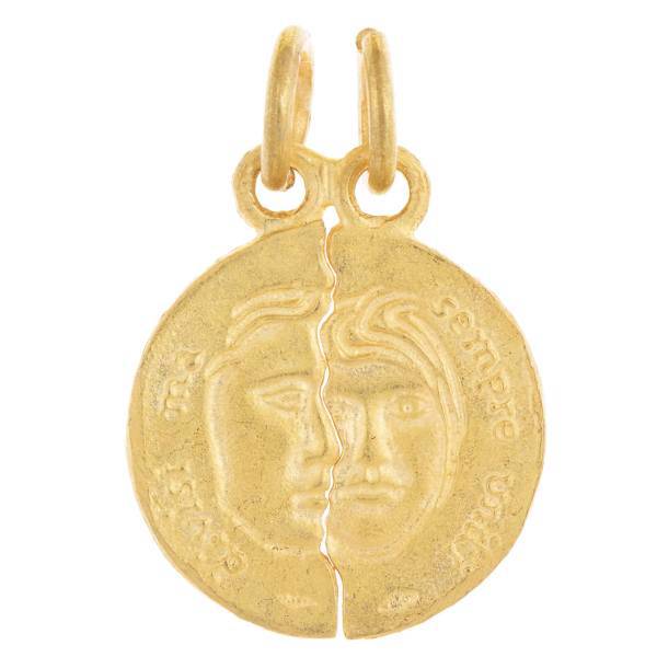 آویز گردنبند طلا 18 عیار رزا مدل N075، Rosa N075 Gold Necklace Pendant Plaque