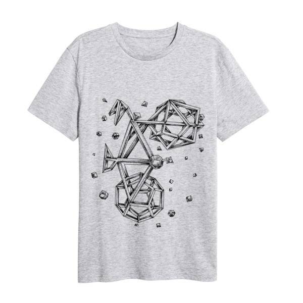 تی شرت ماسادیزان مدل دوچرخه سنگی کد 242، Masa Design Tshirt Stone Bike 242