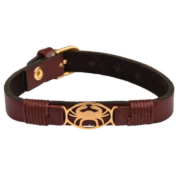 دستبند چرمی کهن چرم طرح تولد تیر مدل BR43-12، Kohan Charm Tir BR43-12 Leather Bracelet