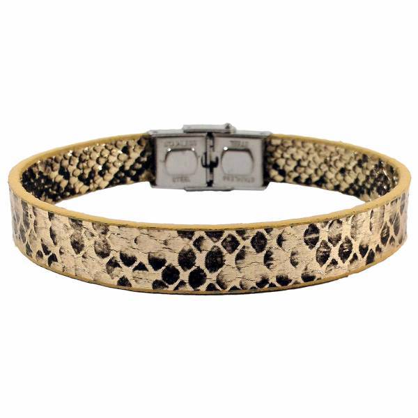 دستبند چرم حامد گالری طرح پوست مار مدل bl4028، Hamed Gallery BL4028 Bracelet