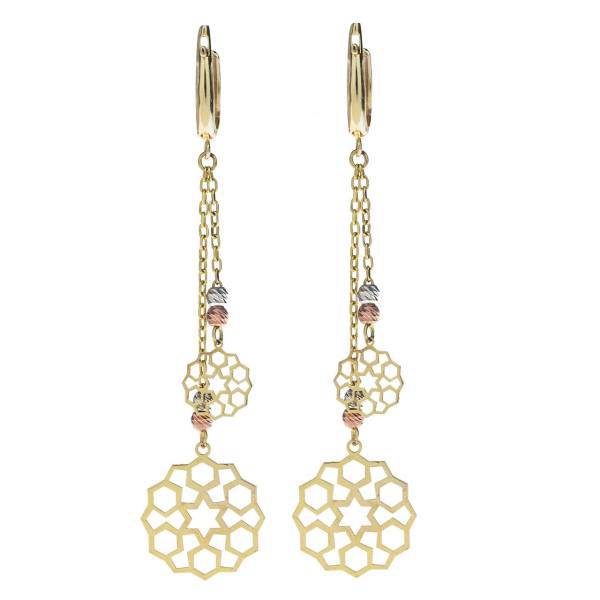 گوشواره طلا 18 عیار ماهک مدل ME0633، Maahak ME0633 Gold Earring