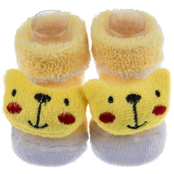 پاپوش عروسکی بیبی ساکس طرح گربه، Baby Socks Catty Puppet Footwear