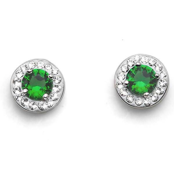 گوشواره میخی الیور وبر مدل کلییر 62060-GRE، Oliver Weber Clear 62060-GRE Earring