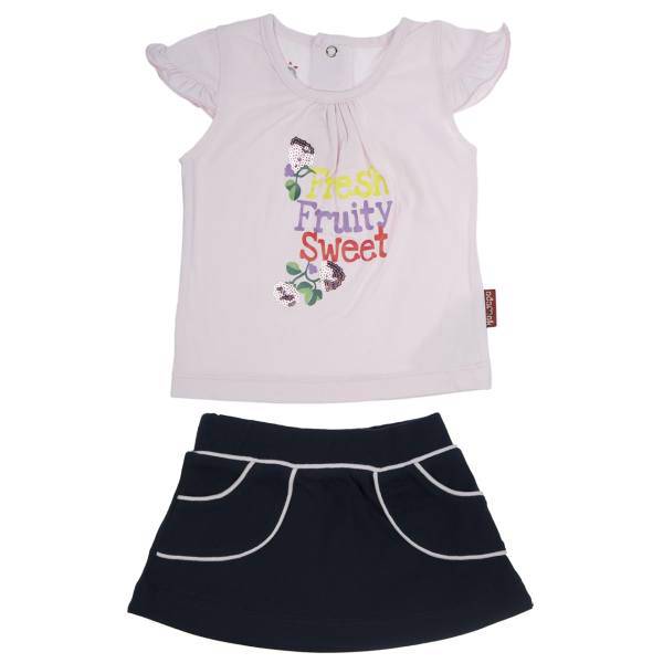 ست لباس دخترانه آدمک مدل 2432001P، Adamak 2432001P Baby Girl Clothing Set