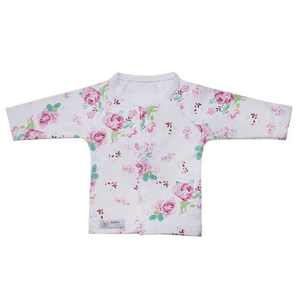 تی شرت آستین بلند برگ سبز طرح رز، Barge Sabz Rose Baby T-Shirt With Long Sleeve