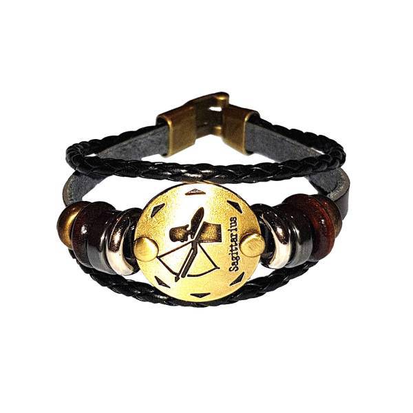 دستبند چرمی الفین طرح ماه آذر مدل el02050، Elfin el02050 Leather Bracelet