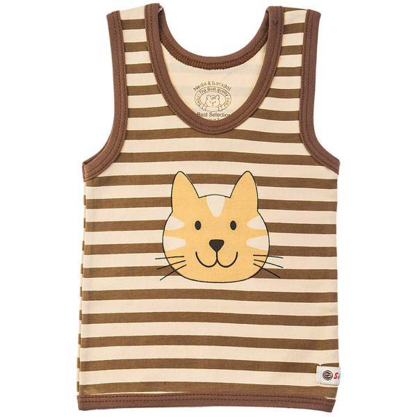 زیرپوش رکابی نوزادی ندا و ساراگل مدل 3052، Neda And Saragol 3052 Baby Singlet