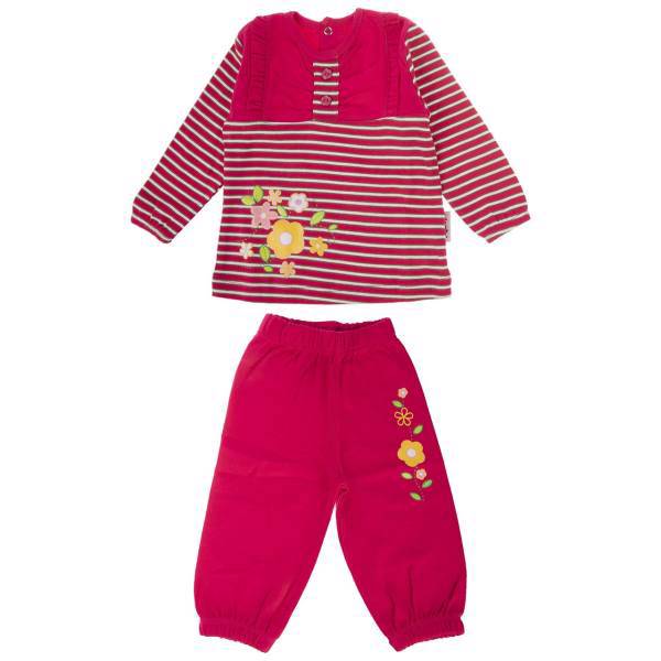 ست لباس دخترانه آدمک مدل 1139011R، Adamak 1139011R Baby Girl Clothing Set