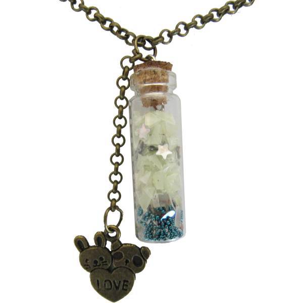 گردنبند برندز مدل بطری شب تاب BK-158