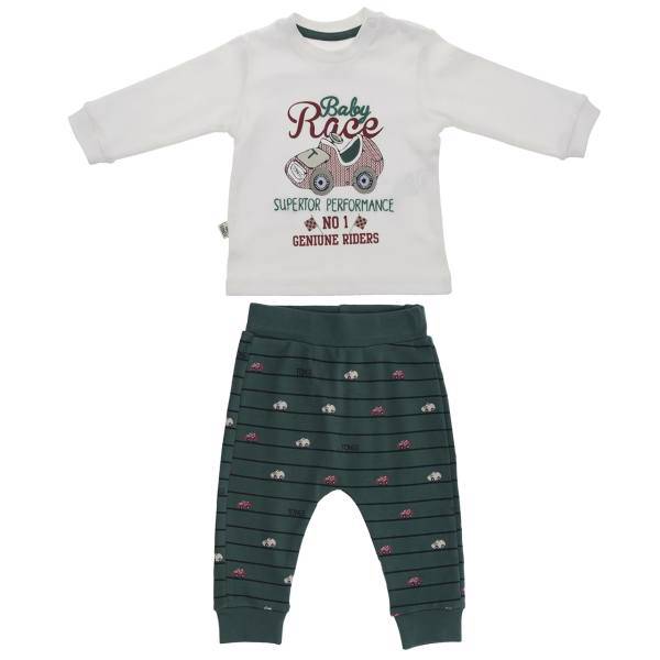 ست لباس پسرانه تونگز مدل L1710GRE، Tongs L1710GRE Boys Clothes Set