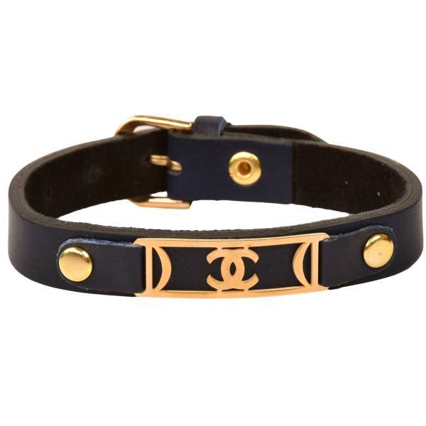 دستبند چرمی کهن چرم طرح شانل مدل BR17- 11، Kohan Charm Chanel BR17- 11 Leather Bracelet