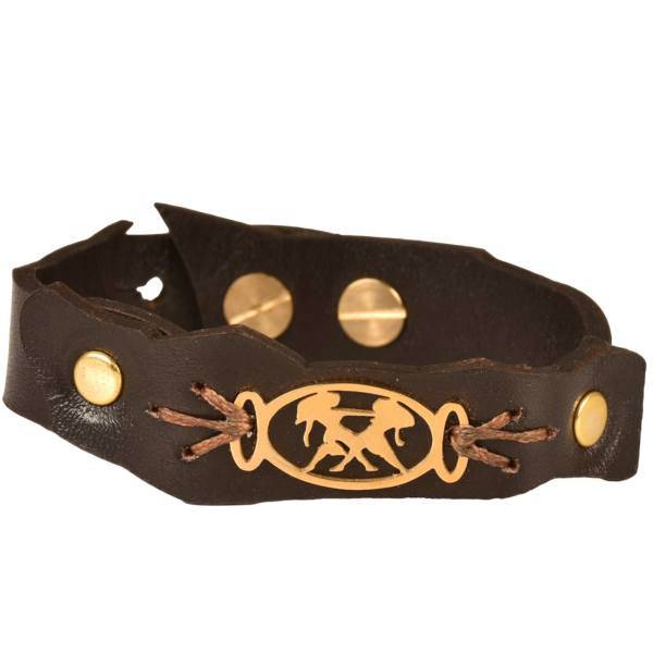 دستبند چرمی کهن چرم طرح ماه تولد خرداد مدل BR81-7، Kohan Charm BR81-7 Leather Bracelet