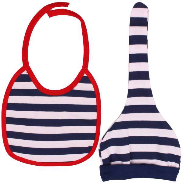ست کلاه و پیشبند پوشیران مدل Sailboat، Pooshiran Sailboat Hat And Bounty Set