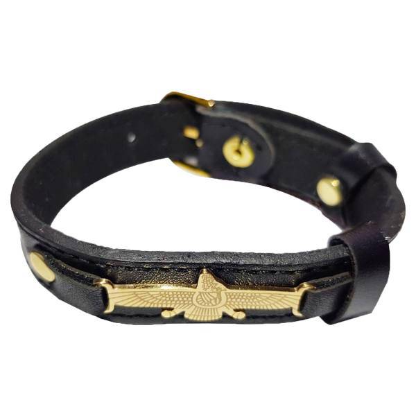 دستبند چرمی دیلاکس مدل Achaemenid01، Delux Achaemenid01 Leather Bracelet