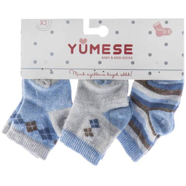 جوراب سه عددی یومسه مدل 36653، Yumese 36653 Socks