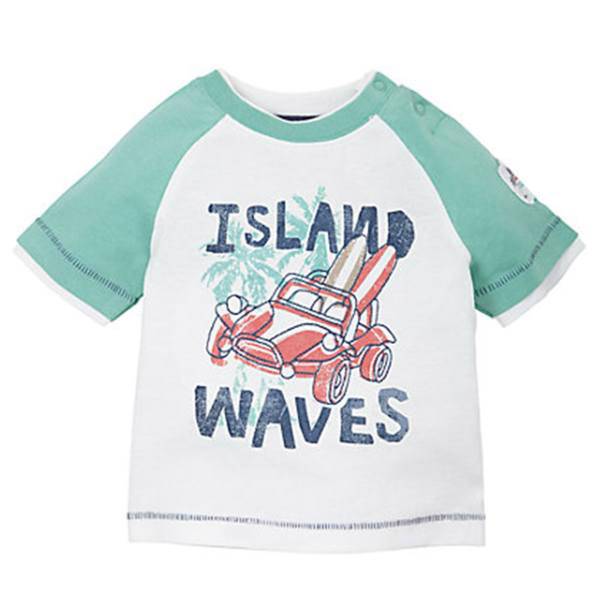 تی شرت آستین کوتاه مادرکر مدل B9553، Mothercare B9553 Baby T Shirt With Short Sleeve