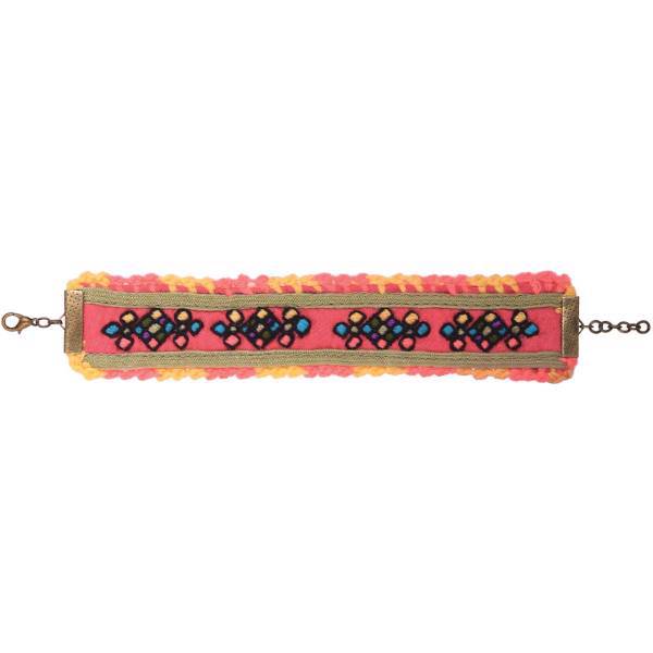 دستبند سوزن دوزی گالری آرژه طرح کاپوک مدل 00-04، Arzhe 04-00 Kapok Needlework Bracelet