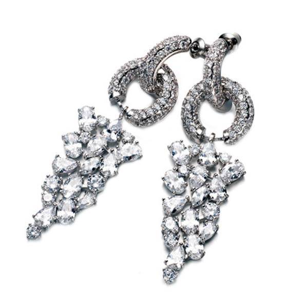 گوشواره گالری شمرون مدل خوشه ای کد 11434