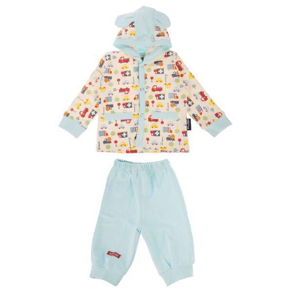 ست لباس پسرانه آدمک مدل 1121011B، Adamak 1121011B Baby Boy Clothing Set