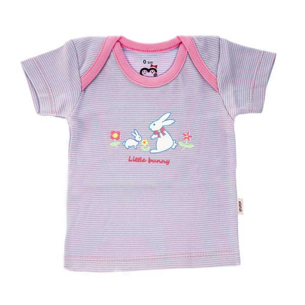 تی شرت آستین کوتاه نوزادی آدمک مدل Little Rabbit، Adamak Little Rabbit Baby T Shirt With Short Sleeve