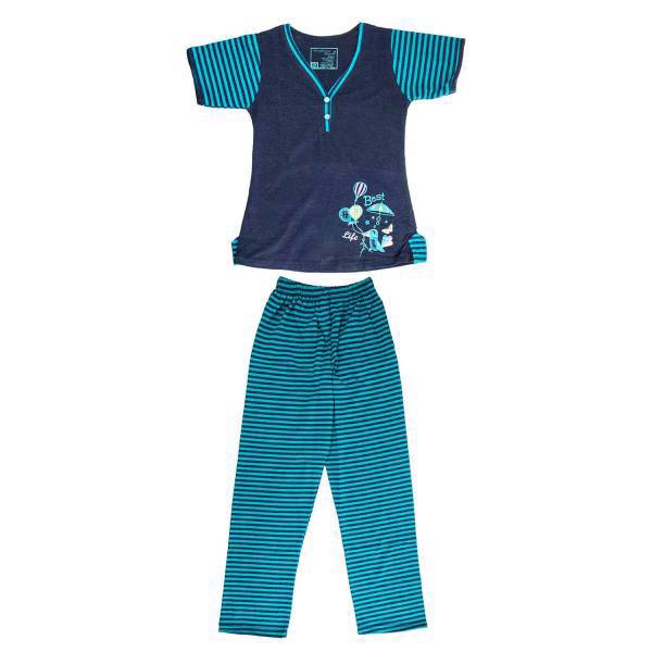 ست تی شرت و شلوار دخترانه پی جامه مدل5169A، Pijame 5169A T-Shirt And Trousers For Girls
