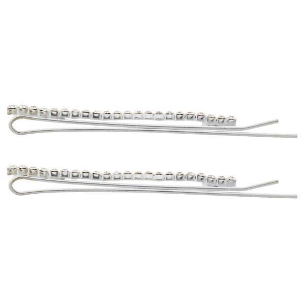 سنجاق سر مارنا گالری مدل B689 Silver بسته دو عددی، Marena Gallery B689 Silver Hairpin Pack of 2