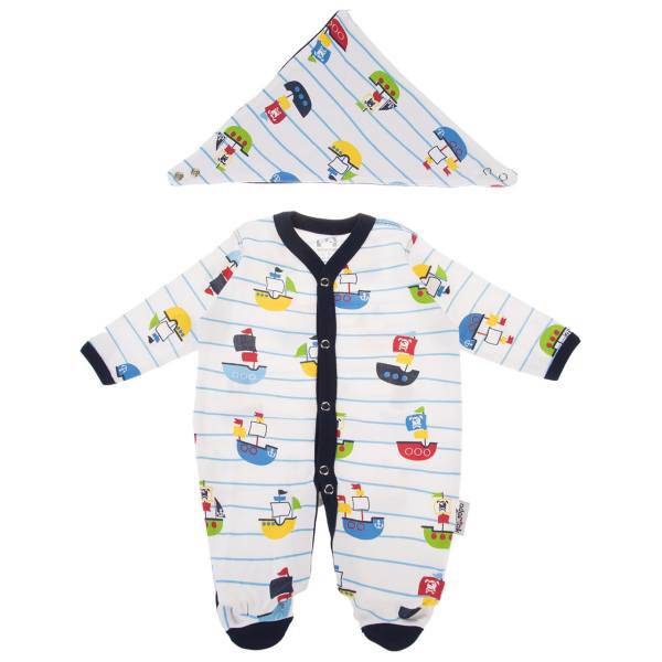 ست لباس پسرانه آدمک مدل 139700N، Adamak 139700N Baby Boy Clothing Set