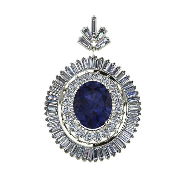 آویز طلا 18 عیار اونیکست مدل 1629 Sapphire، Onixset 1629 Sapphire Gold Pendant