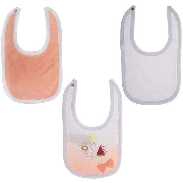 پیشبند کارامل مدل ONK2385O بسته 3‌ عددی، Caramell ONK2385O Baby Bib 3pcs