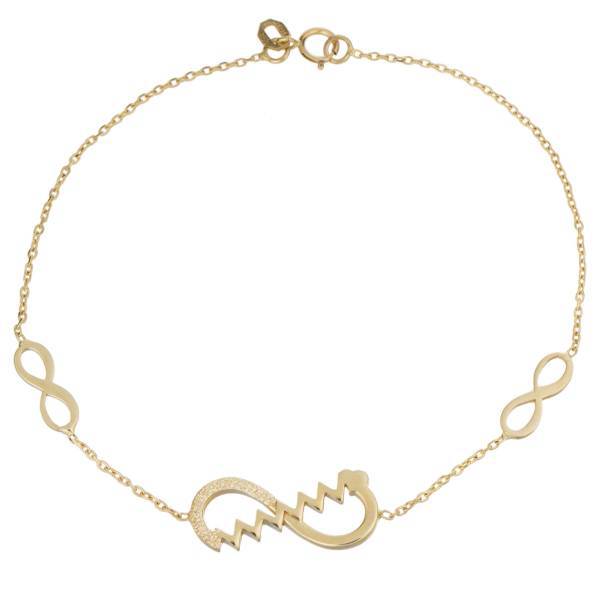 دستبند طلا 18 عیار ماهک مدل MB0275، Maahak MB0275 Gold Bracelet