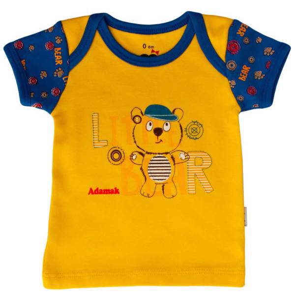 تی شرت آستین کوتاه نوزادی آدمک مدل Little Bear، Adamak Little Bear Baby T Shirt With Short Sleeve