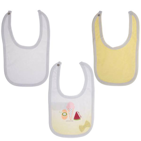 پیشبند کارامل مدل ONK2385Y بسته 3‌ عددی، Caramell ONK2385Y Baby Bib 3pcs