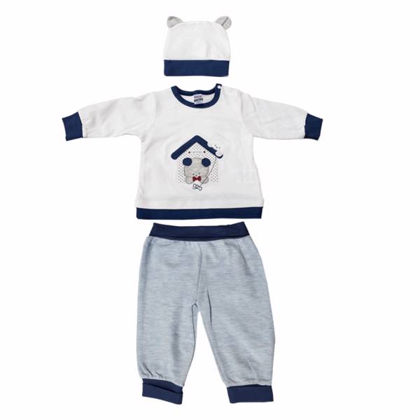 ست لباس پسرانه گایه مدل 415Blue، Gaye 415Blue Boy Clothing Set