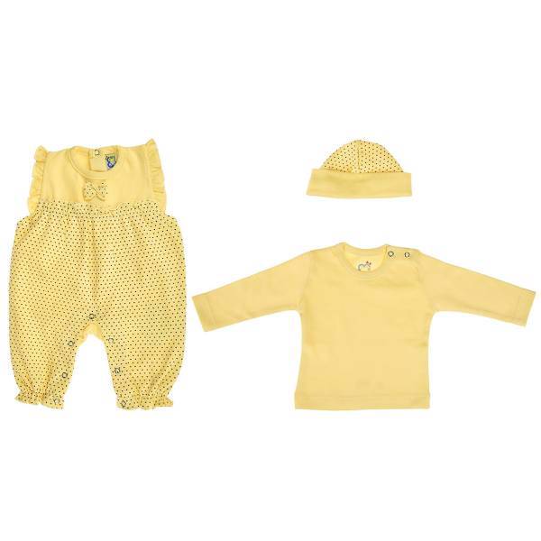 ست لباس دخترانه آدمک مدل 3137001Y، Adamak 3137001Y Baby Girl Clothing Set