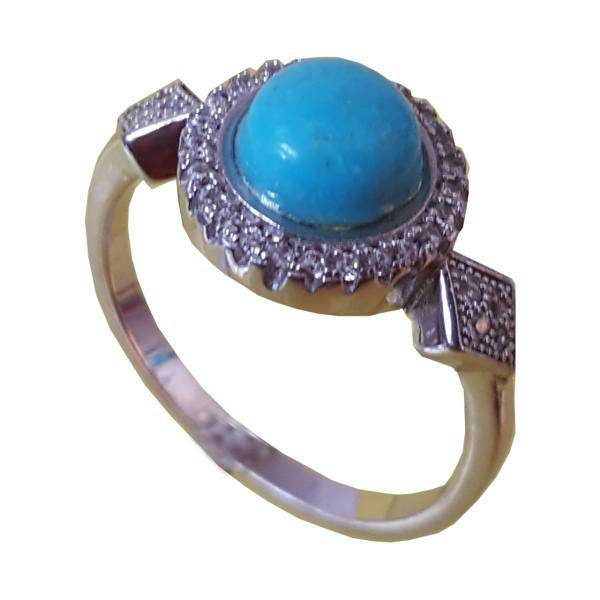 انگشتر نقره فیروزه بلو استون مدل 396110106، Blue Stone 396110106 Turquoise Ring Silver