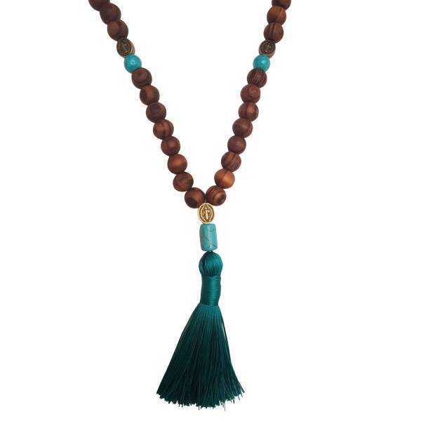 گردنبند چوبی گالری میشکا مدل وود، Mishka Gallery wood necklace