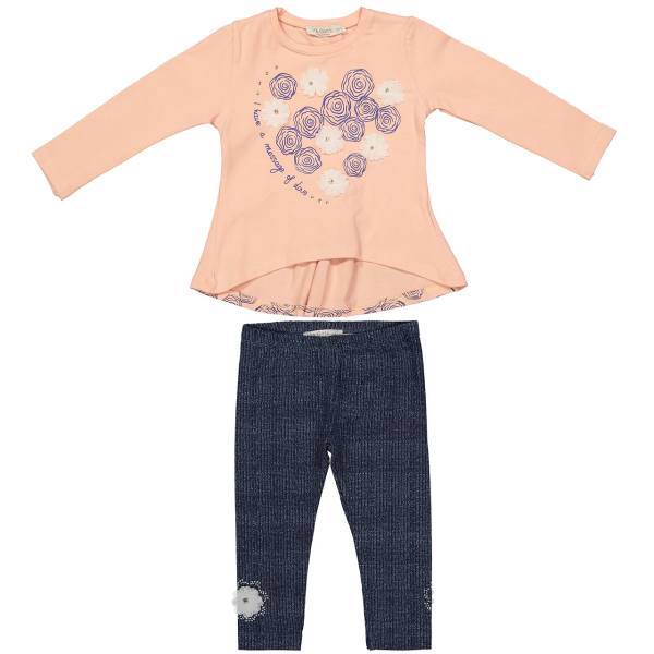 ست لباس دخترانه ویا گرلز مدل 51573P، Via Girls 51573P Baby Girl Clothing Set
