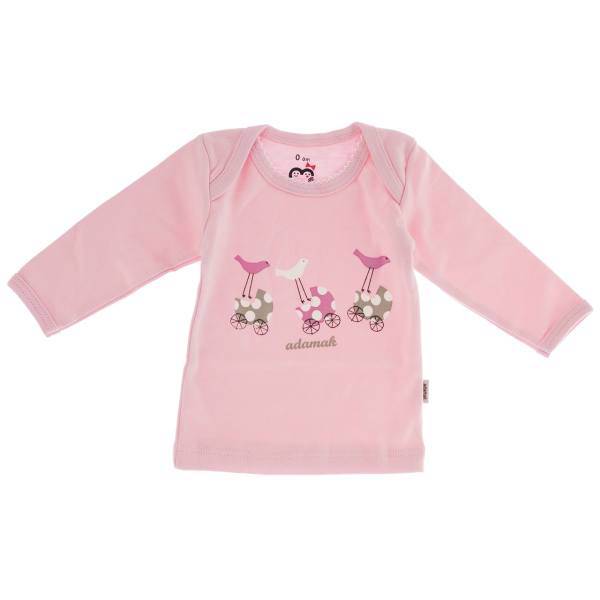 تی شرت آستین بلند نوزادی آدمک مدل Carriage، Adamak Carriage Baby T Shirt With Long Sleeve