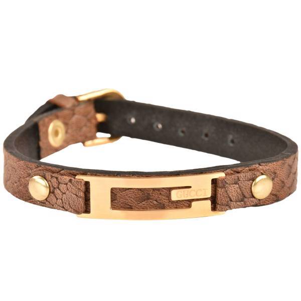 دستبند چرمی کهن چرم طرح گوچی مدل BR114-7، Kohan Charm Gucci BR114-7 Leather Bracelet